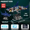 Suplanet Mechanical Shark Building Set with Lights, Rotatable Link Components