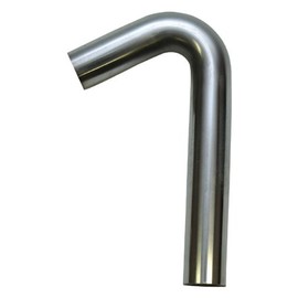 2" OD Verocious 120 Deg. 304 Stainless Steel Mandrel Bend, 16 Gauge - 2" Radius, 2" Leg x 6" Leg