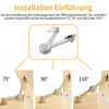 GIONAR 4 Pieces Soft Close Lid Support Hinges with Screws