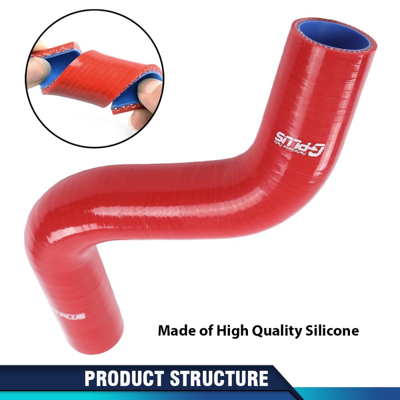 PIT66 Lower Upper Red Radiator Silicone Hose Compatible with 1964