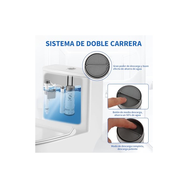 Sapo para Wc,Kit de Reparación de Inodoro,Válvulas de Descarga de