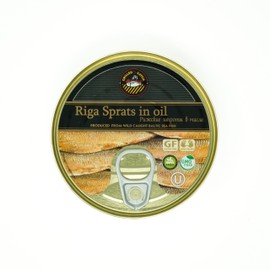 Grilled Catch Brisling Sardines – Smoked Riga Sprats, Wild Caught, in Oil, 5.6 oz, Sustainable Seafood, Kosher, Hand Packed in Latvia