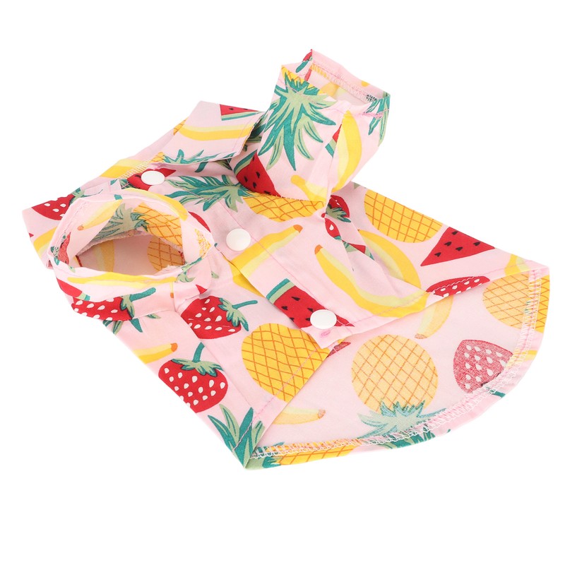 Dog Fruit Print Shirt Breathable Cool Fashionable Cute Pet Clothes
