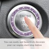 Gasedin Gasedin 2 PCS Car Engine Start Stop Decoration Ring,