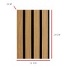 DecorAndDecor Acoustic Slat Wood Wall Panel and Ceiling Panelling Decorative
