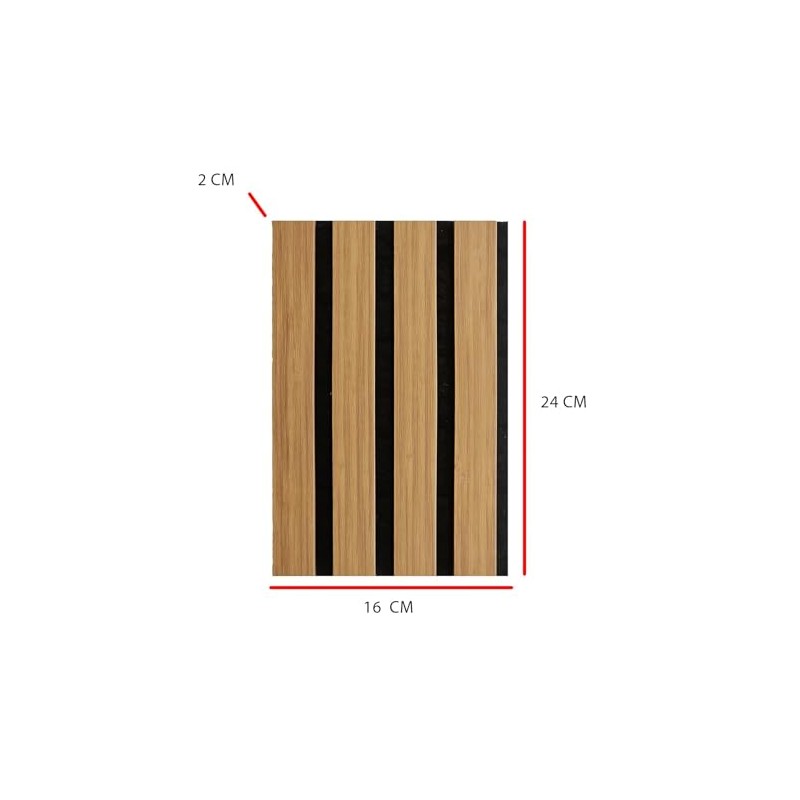 DecorAndDecor Acoustic Slat Wood Wall Panel and Ceiling Panelling Decorative