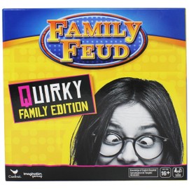 Spin Master Family Feud Board Game, Quirky Family Edition, Adult Game for Ages 16 and up
