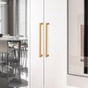 Redunest Cabinet Pulls Gold Cabinet Handles Square Drawer Pulls, 2