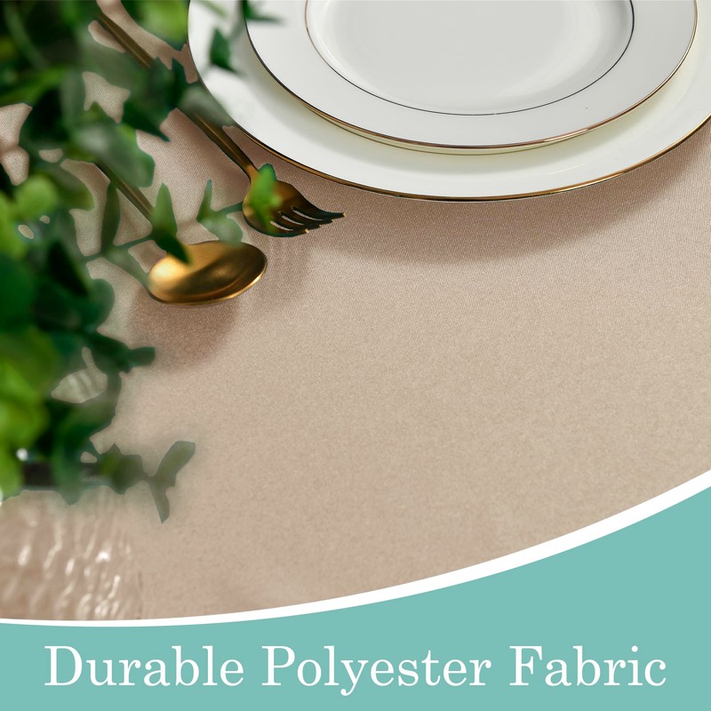XWZO Table Cloth Rectangular Solid Table Cover Water Resistant Table
