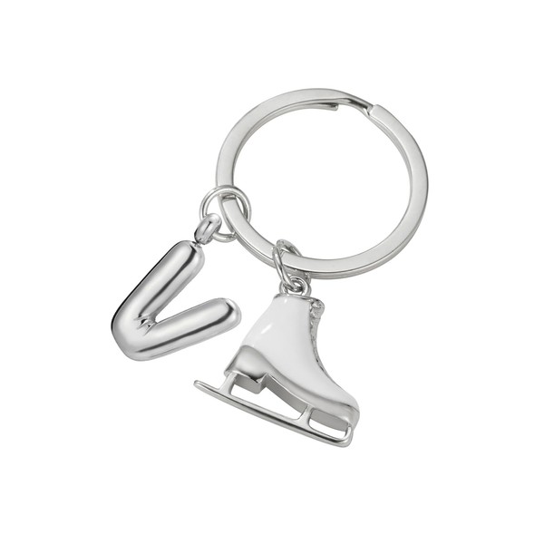 LIKGREAT Ice Skate Keychain for Unisex Stainless Steel Figure Skating
