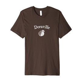 Doraville Peach Minimal Art Vintage Inspired Premium T-Shirt