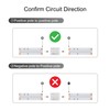 Tatazone 10pcs 4PIN Transparent COB Connectors for RGB and CCT