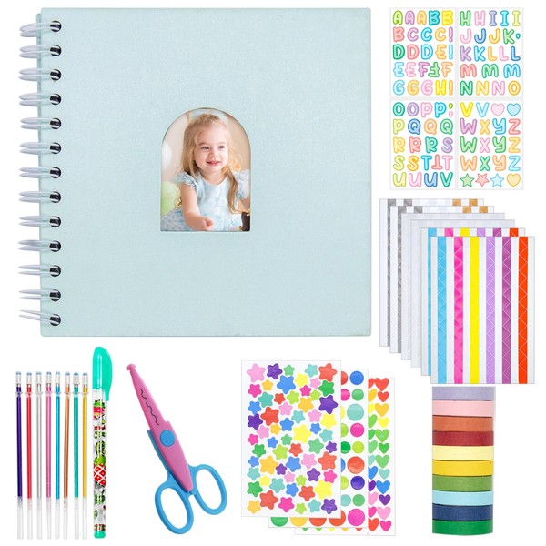 Kid Scrapbook DIY Photo Album Hard Cover Scrapbook Kit for