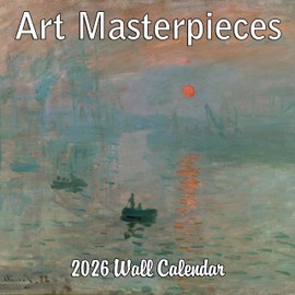 2026 Art Masterpieces Monthly Wall Calendar | 12" x 24" | Famous Paintings 2025-2026