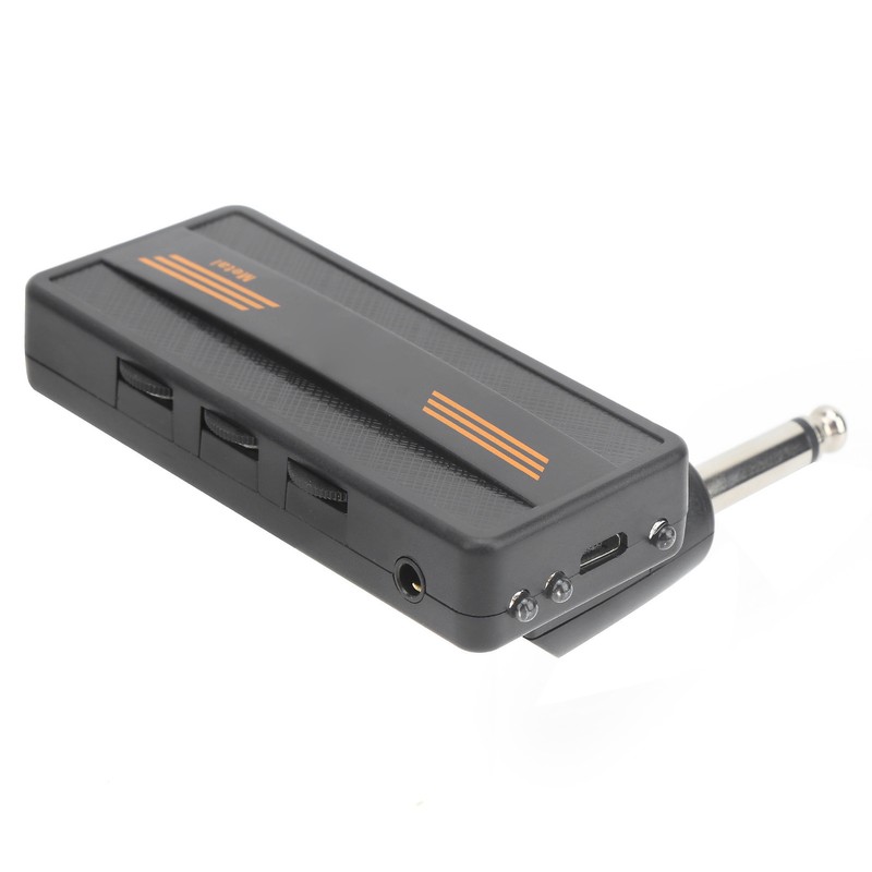 Plug Amp Electric Guitar Headphone Amplifier Chargeable Portable Distortion Effect
