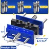 BLEKOO Upgraded 6.7 inch Self Centering Doweling Jig Kit, Drill