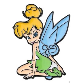 Tinker Cartoon Bell Sitting Character Metal Enamel 1 Inch Tall Pin
