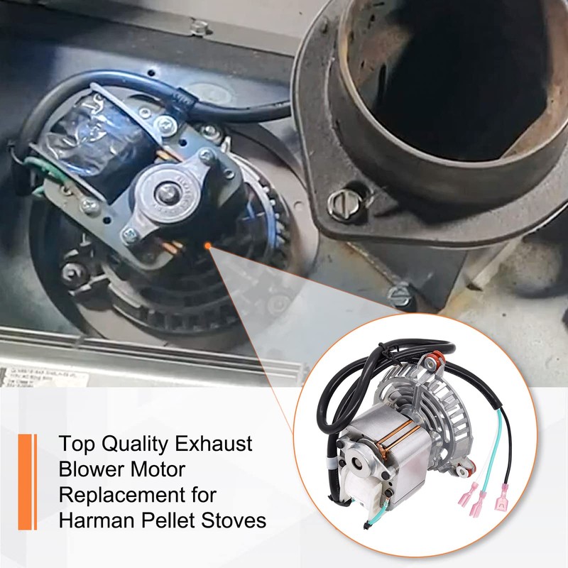 Criditpid Replacement 3-21-08639 Combustion Blower Motor for Harman P68, XXV,
