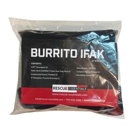 Rescue Essentials Burrito IFAK, Idividual First Aid Kit (Green)