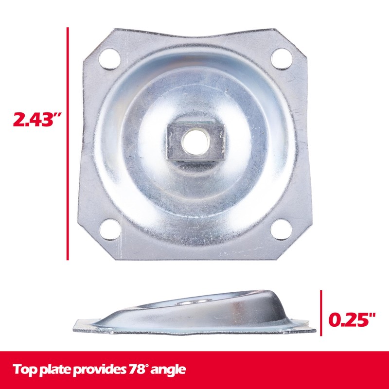 Waddell Furniture Leg Mounting Bracket (1 Count, Heavy Duty Top