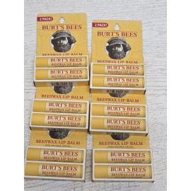 Burt's Bees  12x Burt's Bees BEESWAX LIP BALM 100% Natural Origin Vitamin E & Peppermint