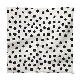 AOHRO Head Scarf for Women, 27.5" Cute Like Satin Head Hair Scarf, Large Square Fashion Printed Bandana for Hair Wrapping, Polka Dot