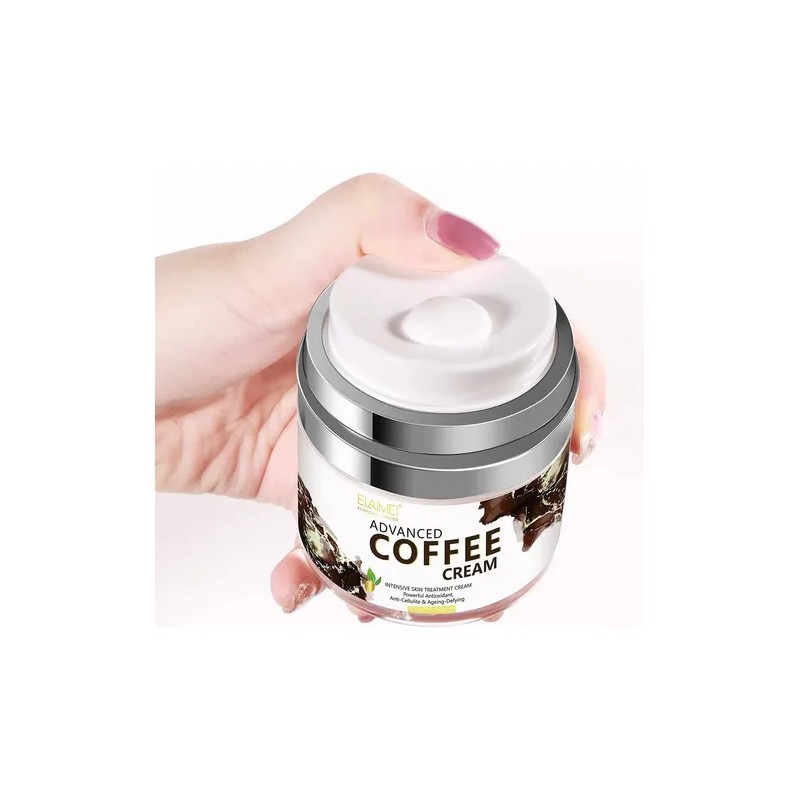 Crema Facial Extracto Natural Café Antioxidante Aclarante