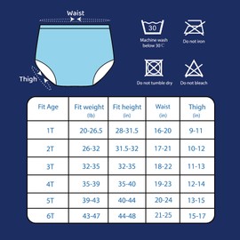 SMULPOOTI 8 Packs Reusable Rubber Training Pants for Toddlers and Waterproof Rubber Pants for Toddlers for Plastic Diaper Covers Boys 4t