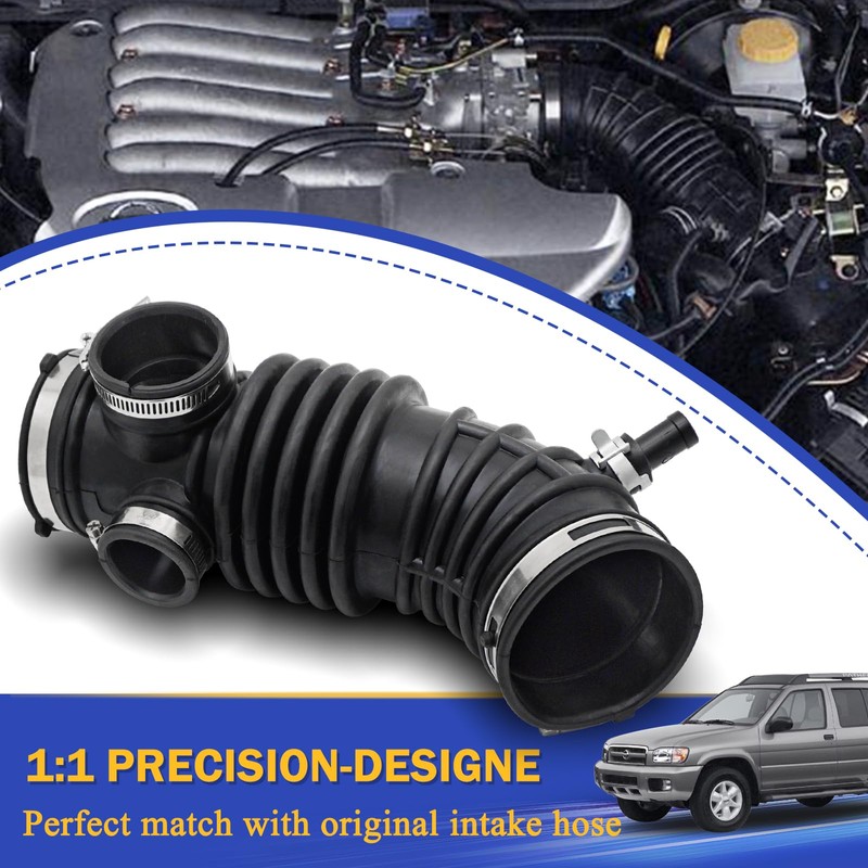 Air Cleaner Intake Hose Tube with Clamps for 2001-2003 Infiniti