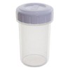 Whitefurze 0.4l Plastic Storage Beaker Shaker With Screw Lid