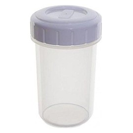 Whitefurze 0.4l Plastic Storage Beaker Shaker With Screw Lid