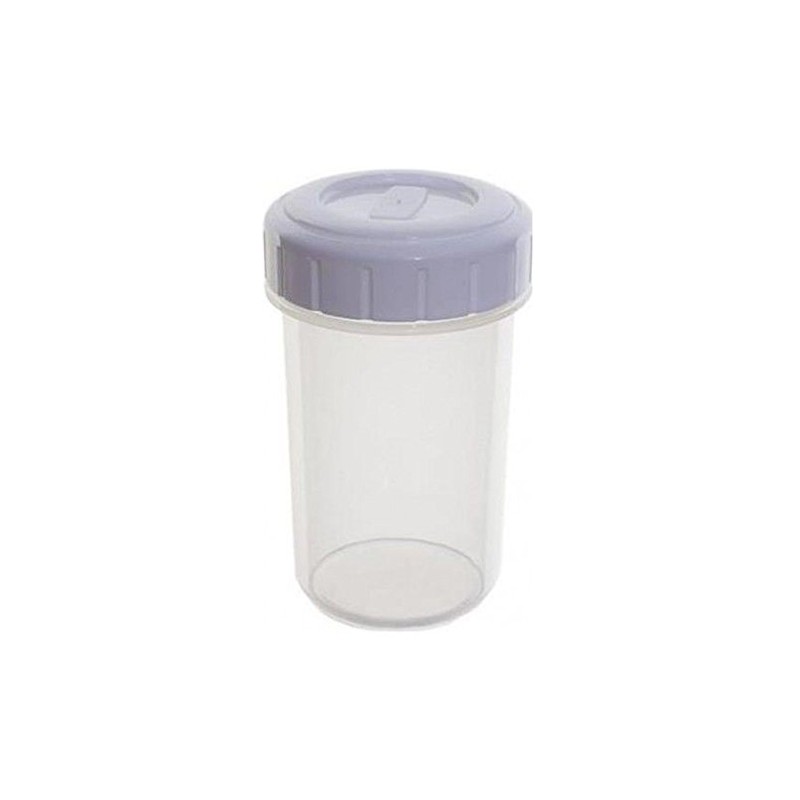 Whitefurze 0.4l Plastic Storage Beaker Shaker With Screw Lid