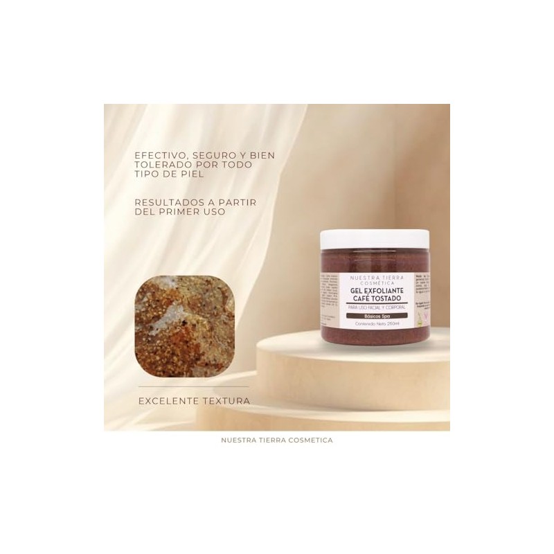 Gel Exfoliante de Café Tostado Anti-celulitis 250ml