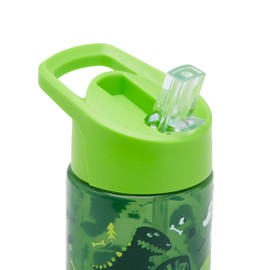 Smash Water Bottle 450ml - Green Dinosaur Design