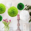 O-Kinee Set of 24 Colourful Tissue Paper Pom-Poms for Weddings,