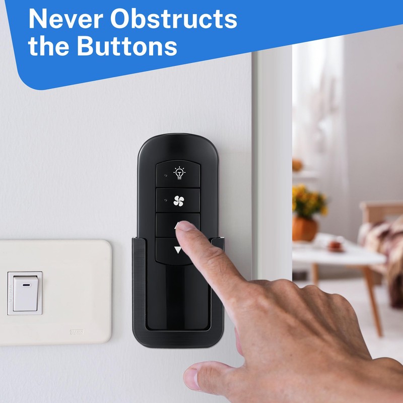 Saillong Ceiling Fan Remote Control Holder with Screws 1 Pack