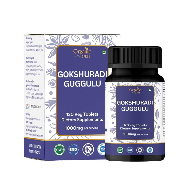 ORGANIC SPREE ORGANIC SPREE Gokshuradi Guggulu 120 Tablets - Ayurvedic