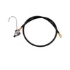 Gas Hose and Regulator,1/4" ID x 4 ft.