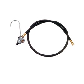 Gas Hose and Regulator,1/4" ID x 4 ft.