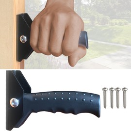 Asa plegable para puerta, barra de agarre abatible para apoyo de ancianos, barra de agarre para escaleras de puerta para ancianos o personas con problemas de equilibrio, soporta hasta 300 libras