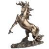 Veronese Design 11 3/4 Inch Rearing Unicorn Cold Cast Resin