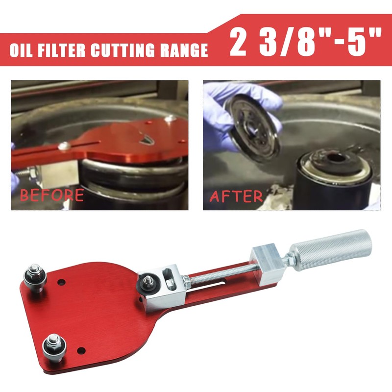 KGGMGUG 77750 Aluminum Alloy Oil Filter Cutter Inspection Tool For