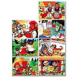 7 Ukrainian Folk Tales Easter Egg Decorating Wraps Heat Shrink Sleeves