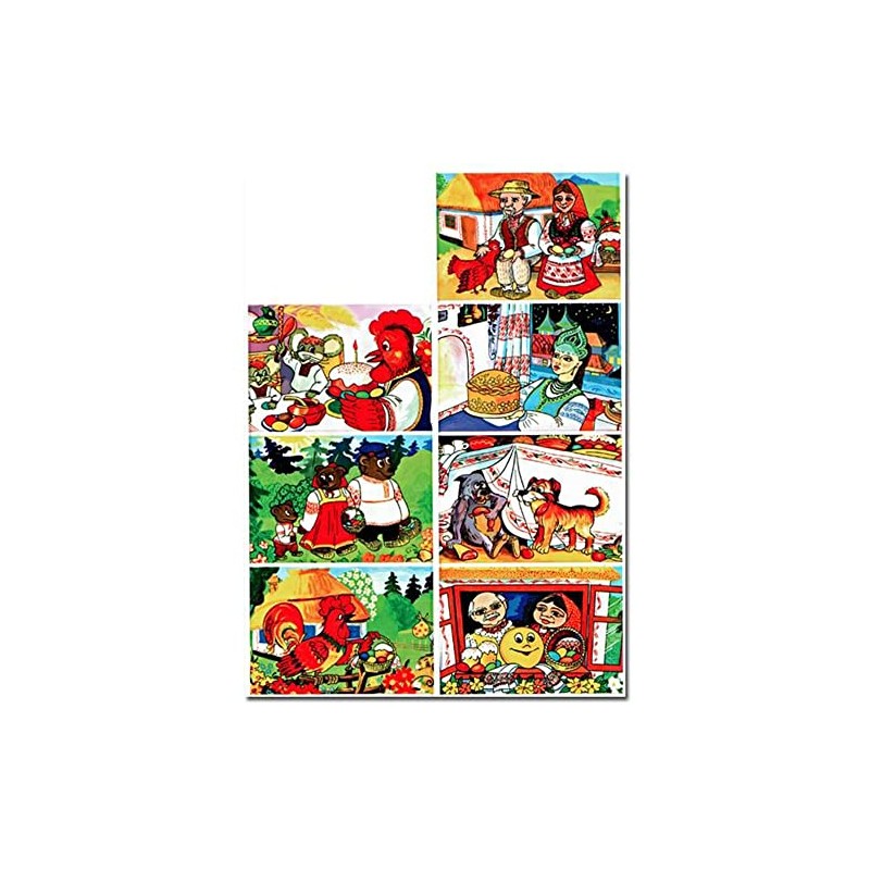 7 Ukrainian Folk Tales Easter Egg Decorating Wraps Heat Shrink