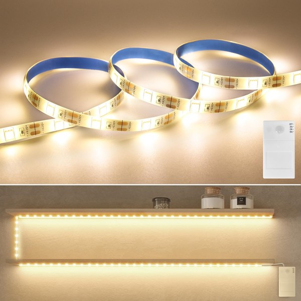 Auting Auting Led Streifen mit Bewegungsmelder,1M 3500K Warmwei? LED Strip