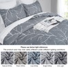 PHF Washed Soft Duvet Cover Set King Size, 3PCS Stylish