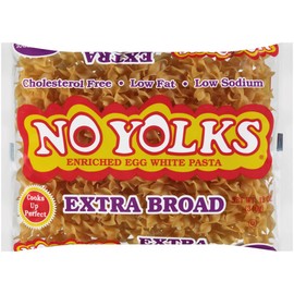 No Yolks Extra Broad Egg Noodle, 12 oz (Pack of 12)
