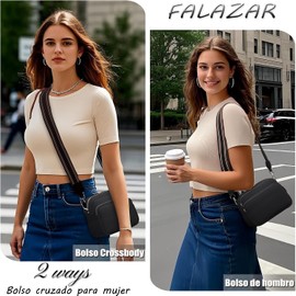 Bolso Crossbody para Mujer con Correa Ajustable y Bolsillo con Cremallera