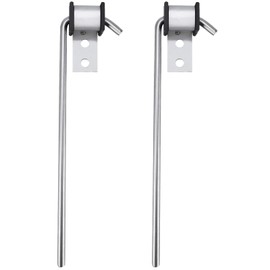 Universal Exhaust Hanger Rod Heavy Duty Stainless Steel Exhuast Pipe Hanger Rod Weld On Exhaust System- 3/8" Rod 11" Long (4 Packs)