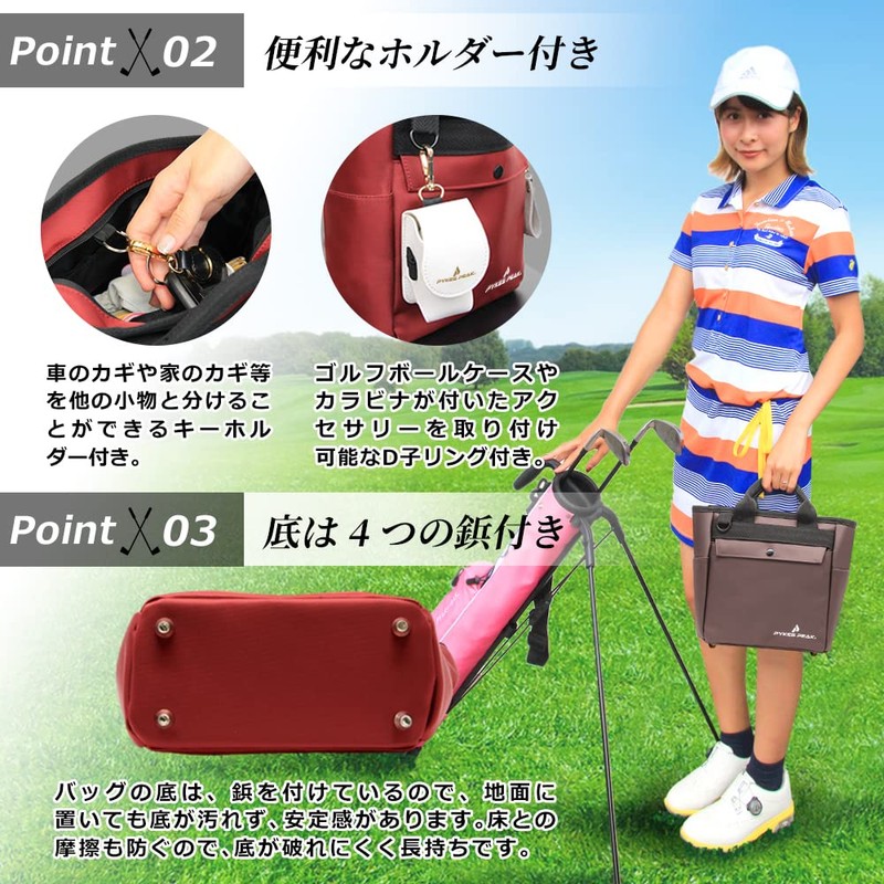 PYKES PEAK Golf Round Tote Bag, Ultra Lightweight 12.0 oz